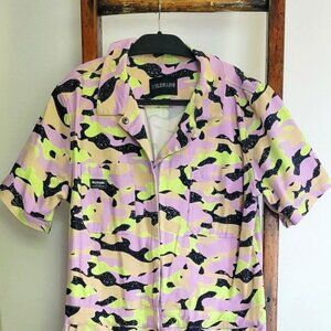 WILDFANG Essential Coveralls XL Lavender Camo -  rare color